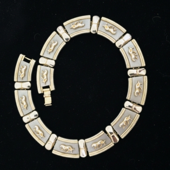 Vintage Gold Panther Choker Runway Safari Collar - Picture 5 of 7